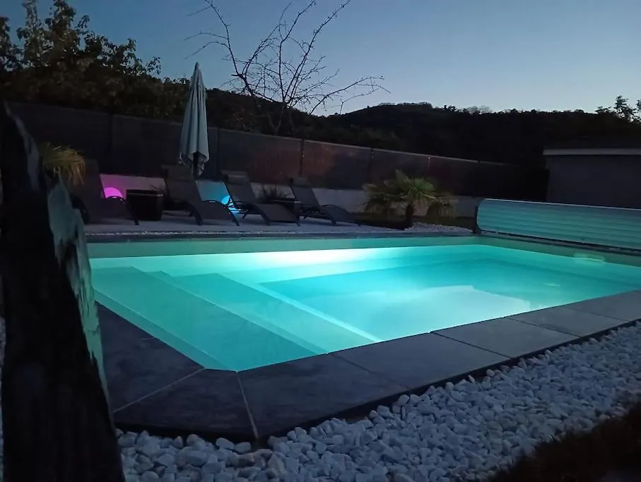 Chambre & Sdb Privee Avec Piscine En Bord De Via Rhona Sarras 0*,